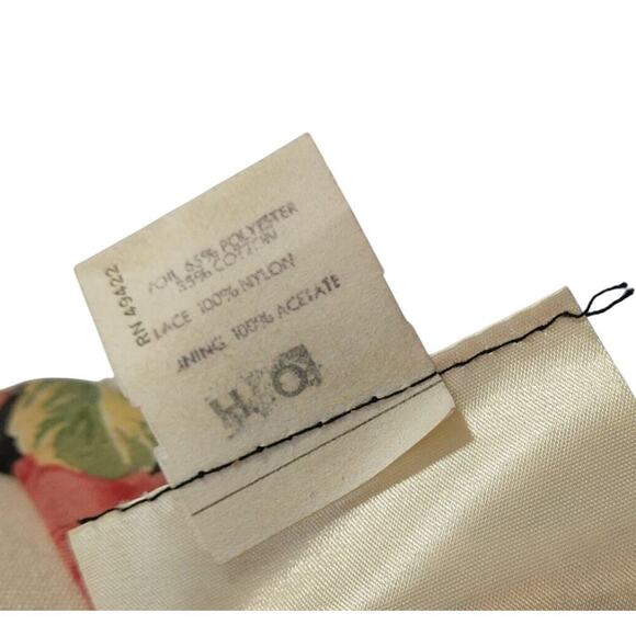 Gunne Sax Black Floral Corset Maxi Dress Size 13 Vintage 70s Prairie Roses Lace - Picture 15 of 15